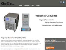 Tablet Screenshot of frequencyconverter.net